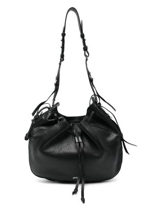 ISABEL MARANT Bolton drawstring leather shoulder bag - Black