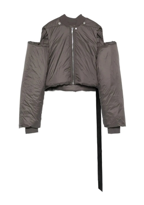 Rick Owens DRKSHDW zip-front cropped jacket - Silver