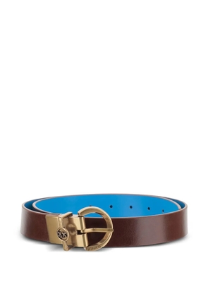 PINKO Love Birds reversible belt - Brown