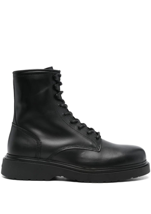 Calvin Klein leather boots - Black