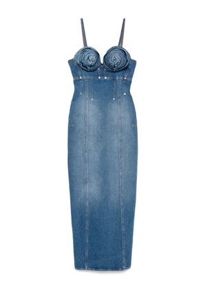 Jean Paul Gaultier denim maxi dress - Blue