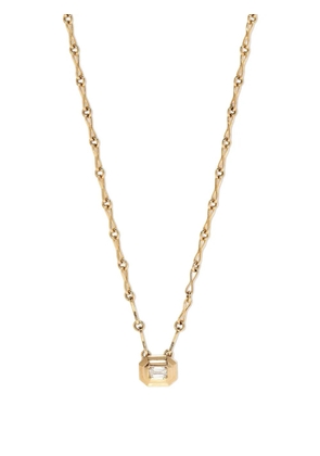 Azlee 18K yellow gold Staircase diamond necklace