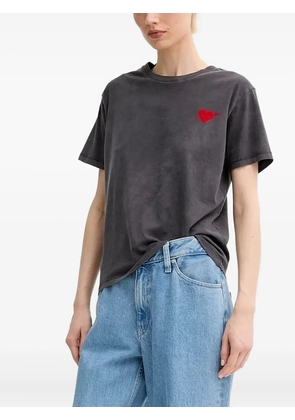 The Kooples heart-detail short-sleeved T-shirt - Grey