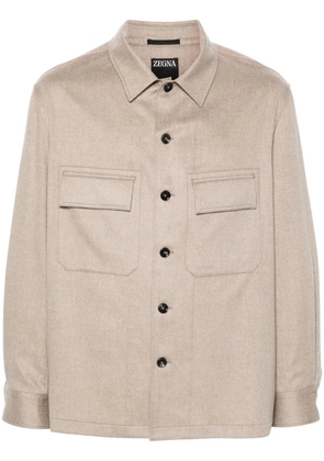 Zegna cashmere shirt - Neutrals