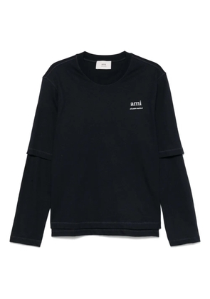 AMI Paris logo-print T-shirt - Blue