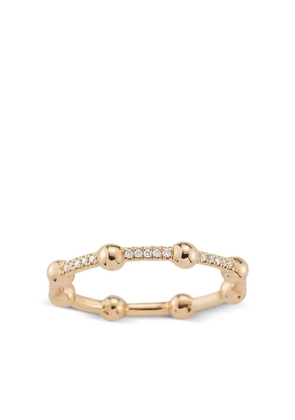 Dana Rebecca Designs 14K yellow gold large Poppy Rae green diamond ring