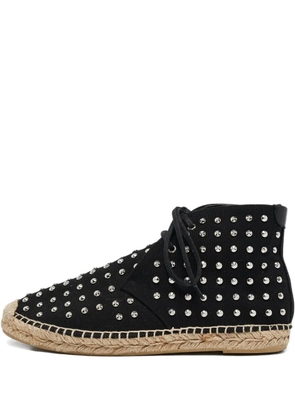 Saint Laurent Pre-Owned studded espadrilles - Black