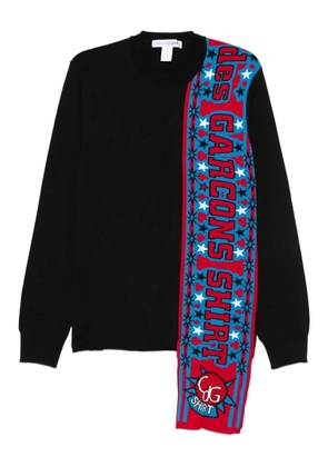 Comme Des Garçons Shirt Soccer Scarf sweater - Black