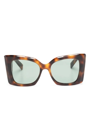 Saint Laurent Eyewear Blaze tortoiseshell-effect sunglasses - Brown