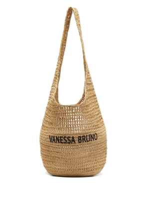 Vanessa Bruno logo-detail shoulder bag - Neutrals