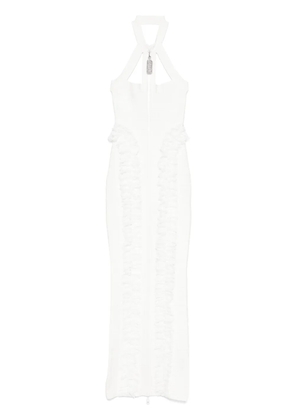 Self-Portrait x Christopher Kane knit maxi dress . - White