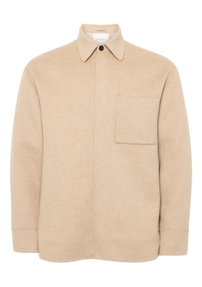 JW Anderson patch-pocket shirt jacket - Neutrals
