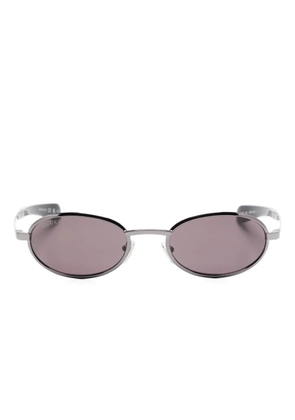 Gucci Eyewear oval-frame sunglasses - 001 dark ruthenium