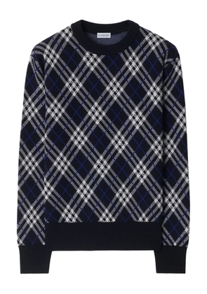 Burberry checked sweater - Blue