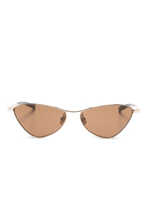 Saint Laurent Eyewear SL830 geometric-frame sunglasses - Gold