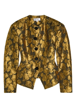 Ronny Kobo floral-print button jacket - Gold