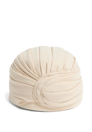 Valentino Garavani VLogo Signature rigid head scarf - Neutrals