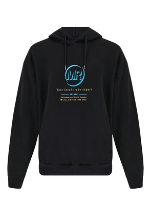 Martine Rose logo-print hoodie - Black