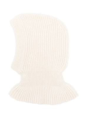LEMAIRE ribbed-knit wool balaclava - Neutrals
