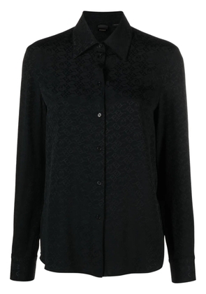 PINKO logo-jacquard shirt - Black