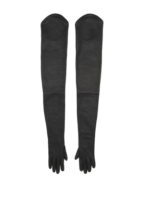 MM6 Maison Margiela leather gloves - Black