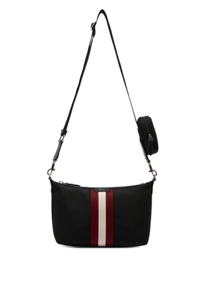 Bally Code Ribbon logo shoulder bag - Black