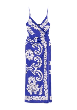 ETRO paisley-print midi skirt - Blue