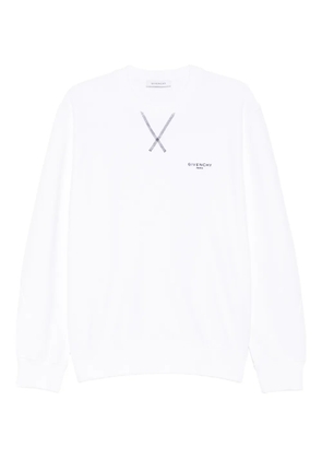 Givenchy embroidered-logo cotton sweatshirt - White