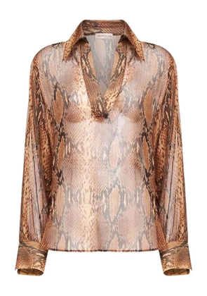 Blanca Vita Bomia blouse - Brown