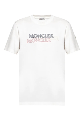 Moncler logo-print cotton T-shirt - White