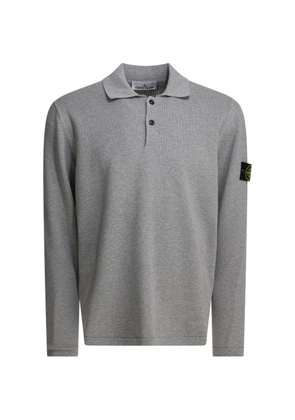 Stone Island long-sleeve polo shirt - Grey