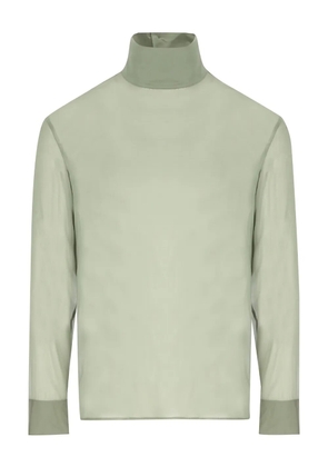 Gucci buttoned stand-collar stretch shirt - Green