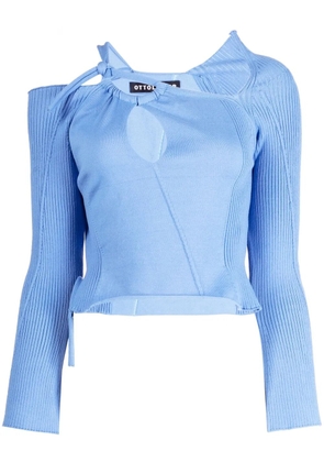 Ottolinger cut-out-detailing knitted top - Blue