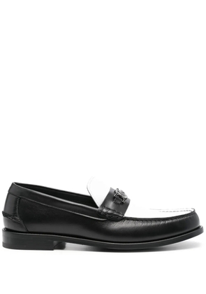 Versace Medusa-plaque colourblock loafers - Black