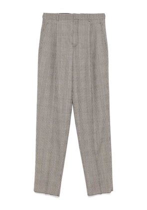 Saint Laurent Prince of Wales checked trousers - Brown