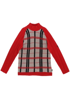 Versace Pre-Owned 2000s checked jumper - Red