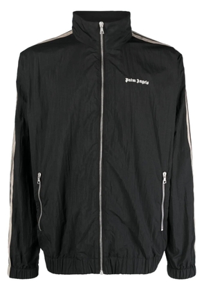 Palm Angels logo-print side-stripe track jacket - Black