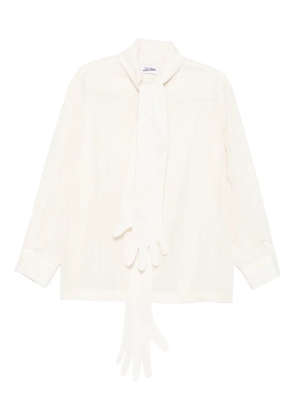Jean Paul Gaultier glove-detail blouse - Neutrals