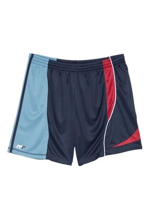 Martine Rose panelled football shorts - Blue