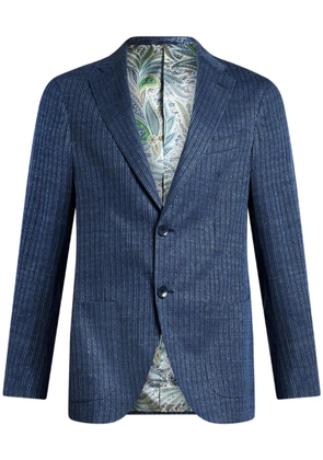 ETRO jersey blazer - Blue