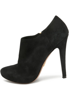 Prada Pre-Owned 130mm suede booties - Black