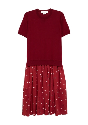 Comme Des Garçons Girl printed dress - Red