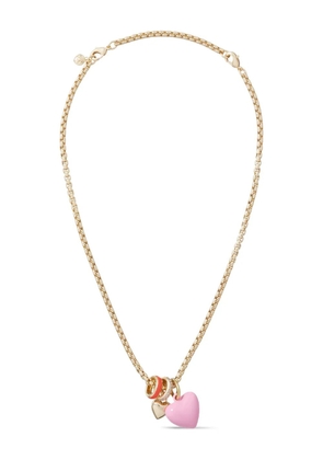 Roxanne Assoulin The Box Chain heart-pendant necklace - Pink