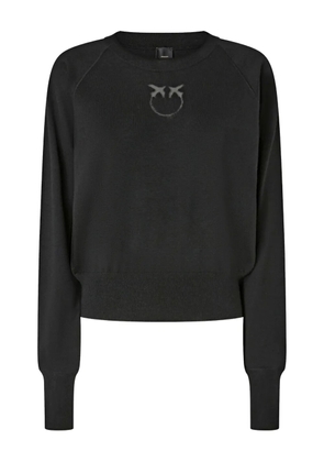 PINKO logo crewneck sweater - Black