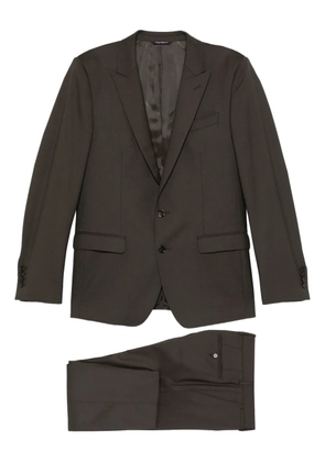Dolce & Gabbana single-breasted wool suit - Brown