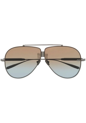 VALENTINO GARAVANI EYEWEAR Rockstud pilot-frame sunglasses - Black