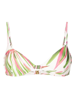 Lenny Niemeyer abstract-print triangle-cup bikini top - Green