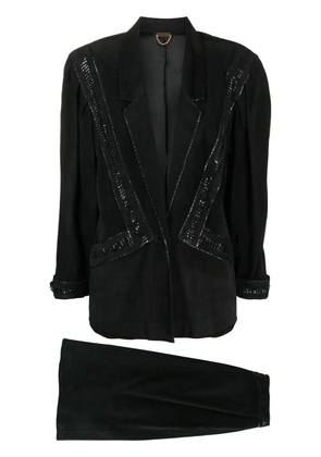A.N.G.E.L.O. Vintage Cult 1980s single-breasted skirt suit - Black