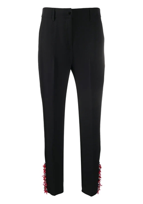 Blumarine high-waisted embellished trousers - Black