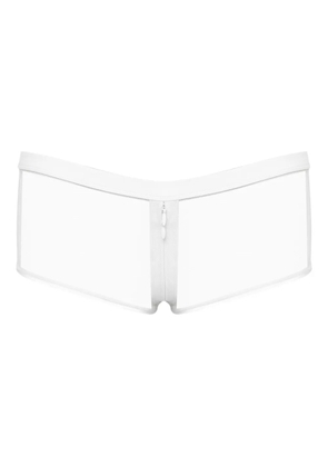 Maison Close Pure Tentation openable shorts - White